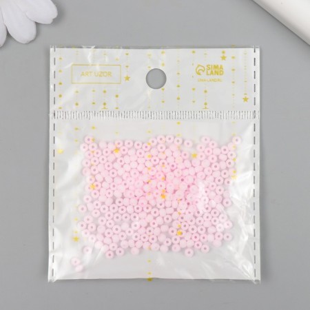 Glass 8/0 "Marshmallow. Matte. Pink marshmallow" 10 g-4