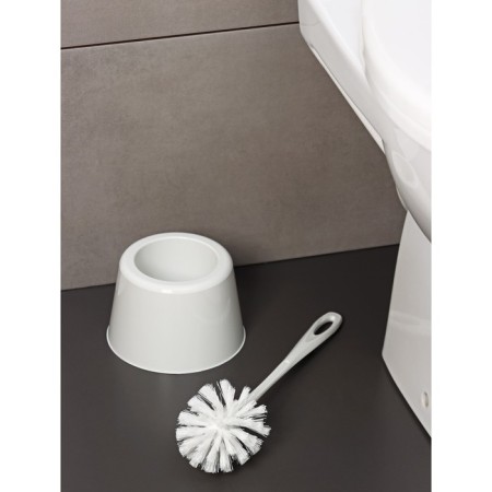 Set for the toilet: brush with a stand Rambai, D = 15.5 cm, h = 35 cm, color gray color-2