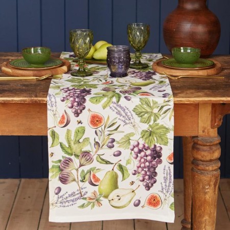 Path on the Ethel table Fruit Garden 40x149cm, 100% cotton, sarzha 190 g/m2