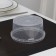 Container plastic disposable round, 485 ml, transparent color