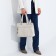Luggage bag on lightning, 2 outer pockets, beige color