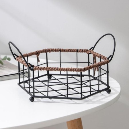 Basket Universal Dolyana, 17.5 × 20 × 7.5 cm, black color-2