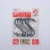 A set of hooks for railing deeds, d = 2.2 cm, 7 cm, 6 pcs, black color