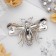 Brooch "Bee" Medunitsa, colored in silver