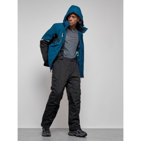 Ski costume men's winter, size 48, blue color-21