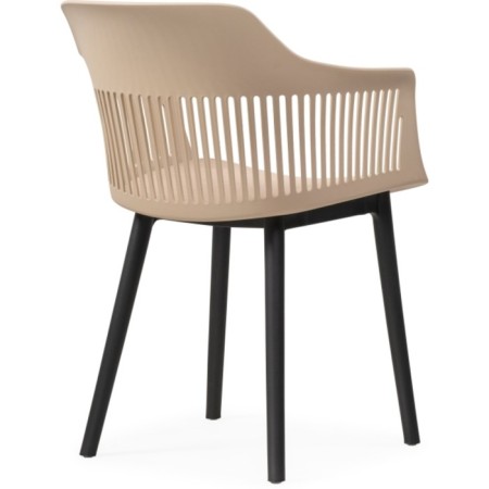 Crocs plastic stool/tissue mint, black/beige 55x60x76 cm-3
