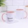 Named mug, sublimation "Nalko", pink bottom