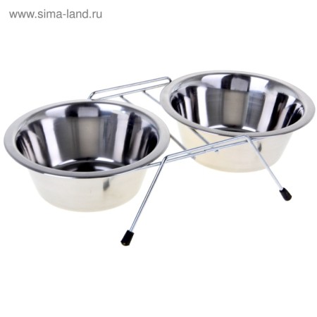 Set: double bowl on the stand VM-2700 (C), 2*950ml-1