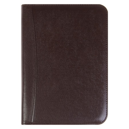 Organizer on the rings A5, 100 sheets ruler, with a calculator, on a zipper, brown