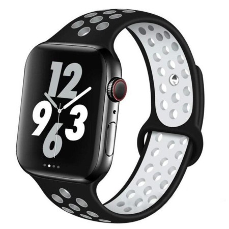 Smart watch strap, with perforation, 38 mm, l = 23 cm, silicone