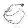 Zein Z89 sink mixer, outgoing spout, 35 mm cartridge, stainless steel, satin