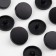 A set of metal buttons on the leg, d = 18 mm, 10 pcs, black matte color