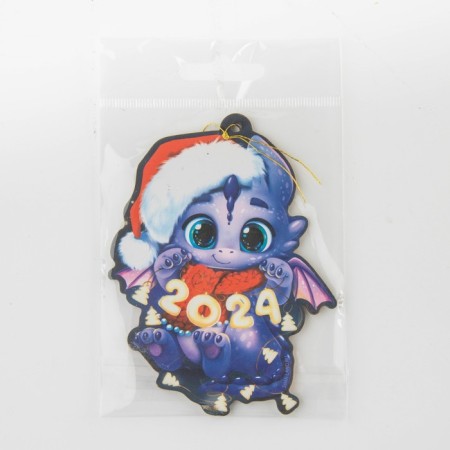 New Year's pendant made of wood "Miracle", 10.5 x 8 cm-3