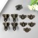Castle metal for bronze casket + nails. 4.9x3.5 cm
