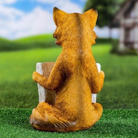 Figure "Fox with a book" 30x19x17cm-6