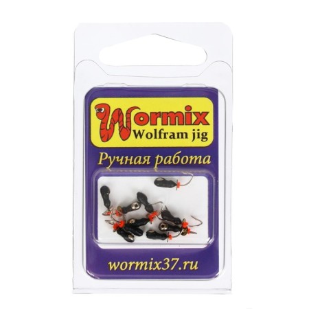 Mormyshka ant with a silver crown, weight 0.25 g, size 2-1