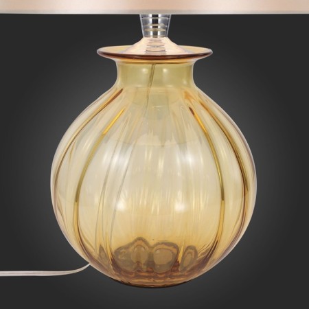 ST LUCE bedside lamp. SL968.904.01. Ampolla. 1x60 W, E27, 35x35x54 cm, chromium color, amber-4