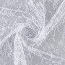 Flasp of guipure, roses, white, 150 × 160 cm