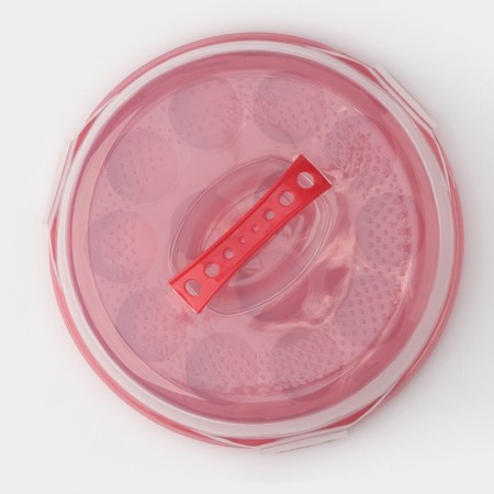 Tortovitsa with a lid of a share, a removable stand for cakes, 13 cells, d = 28 cm, color mix-1