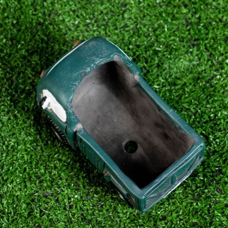 Pot "Truck Vill" Green, 13.5x8x7cm-5