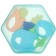 A set of silicone teeters "Blue Boxing", with a rattle, 4 pcs., In the case, crumb I
