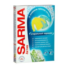 Sarma Landysh washing powder, 5 enzymes against spots, 400 g