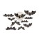 Decor on the wall "Real Night of Fear and Horror", bats, set of 10 pcs.