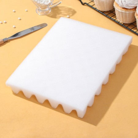 Mat for drying flowers from the mastic of the share, 24.5 × 19 × 2.5 cm, white color-3