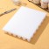 Mat for drying flowers from the mastic of the share, 24.5 × 19 × 2.5 cm, white color