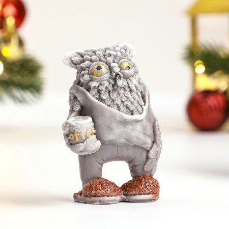 Figure soap "owl - good morning" 9x6x4.5cm/80g