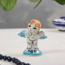 Amur souvenir, gzhel, color, 7.5x3.5 cm