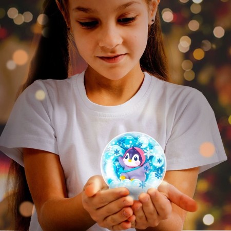 Set for creativity "New Year's ball with hydrogel: Penguin"-3