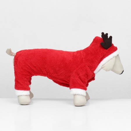 New Year's costume "Deer", XL (DS 35, OG 47 cm), red-4