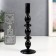 Glass of glass for 1 candle "Marna" black 26.5x9x9 cm