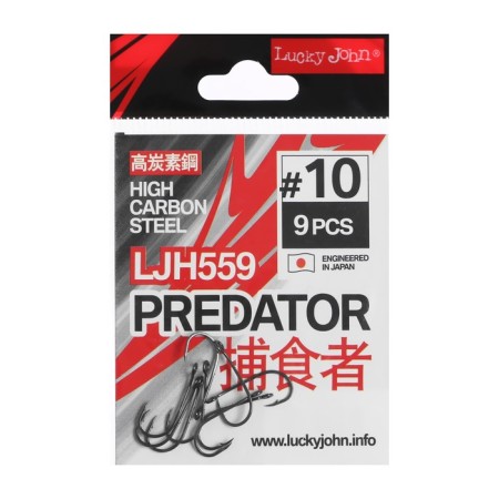 Hooks Lucky John, series LJH, No. 10, 9 pcs.