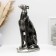 Figure "Dog Lord" silver, 35x25x15cm
