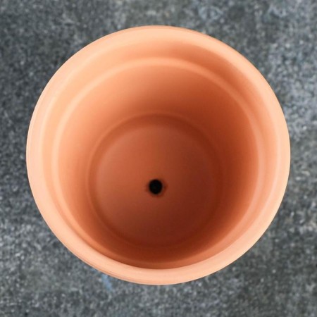 Pot "Trapezius" Terracott with a pattern, 9x9cm, mix-3