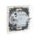 Luazon Lighting "Antei" switch, 10 A, 2 keys, hidden, backlight, white