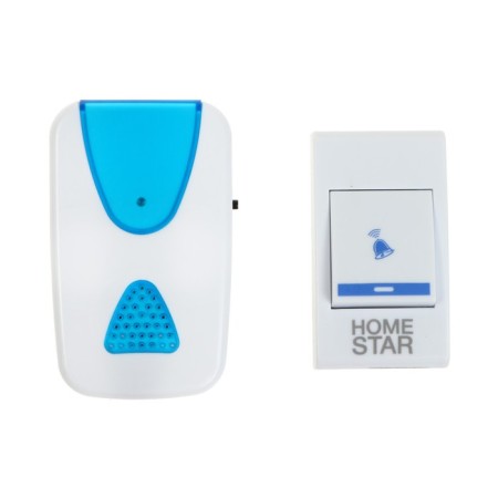 Homestar HS-0103 call, electric, wireless, 32 melodies, 100 m, from batteries, blue