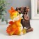Piggy bank Polystone "Fiery Dragon with Retrotelephone" MIX 11x7x10.5 cm