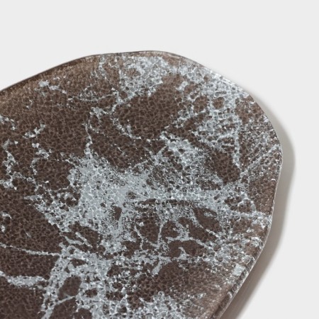Glass Serving Magistro "Marble", 23.5 × 11 × 0.8 cm, black color-3