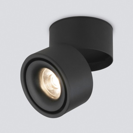 Ceiling accent light (SPOT) ELEKTROSTANDARD, KLIPS LED 15 W, 100X100X106 mm, IP20, black matte color