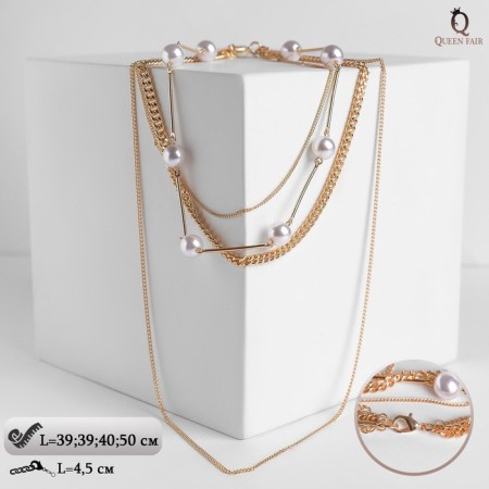 Pendant "minimal" crescent, color gold, l = 45.5 cm