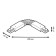 Connector (straight) Gauss, white color