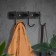 Cappio CVT004 hanger, metallic, three -horn, black color