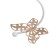 MIA chandelier 2x60W E27 white, gold 53x18x24cm