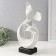 Souvenir Ceramics "Abstraction. Sea dolphins" White 9x18x40 cm