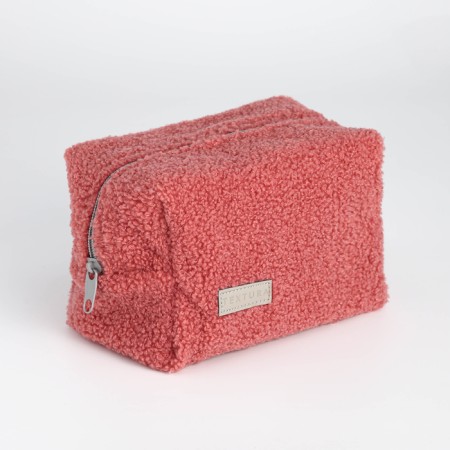 Lightning cosmetic bag, textura, pink color-1
