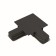 Connector L-shaped for the built-in track system Technical TRA002CL-11B, 9.5x9.5x2 cm, black color