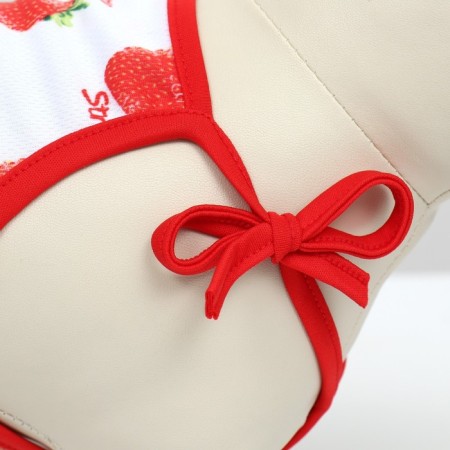 Strawberry dress ", XS (ds 20, og 30 cm), white-2